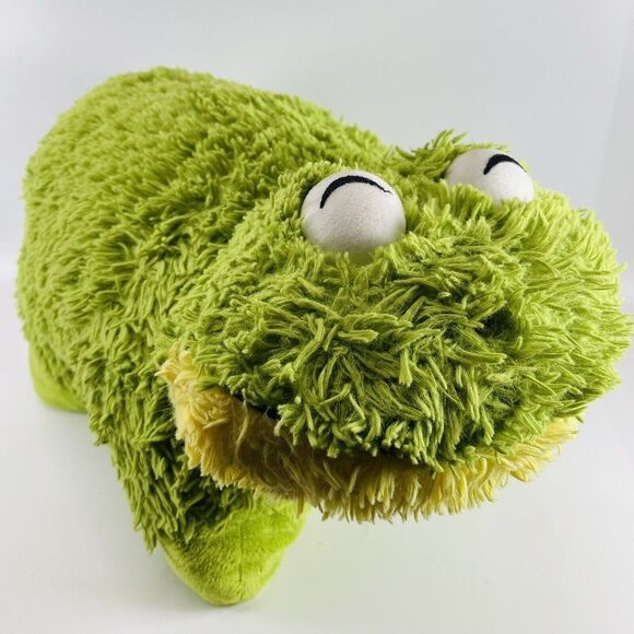 My Pillow Pets Peewee's Green Frog 18" Plush Animal Pillow Stuffed Animal - Picture 1 of 16